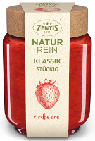 Zentis NaturRein Klassik Fruchtaufstrich stückig Erdbeere 250 g Glas